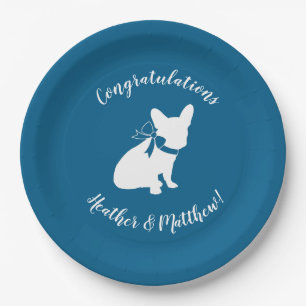 French Bulldog Baby Shower Frenchie Frenchy Paper Plates