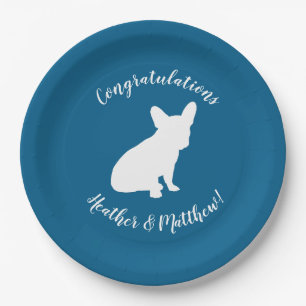 French Bulldog Baby Shower Frenchie Frenchy Paper Plates