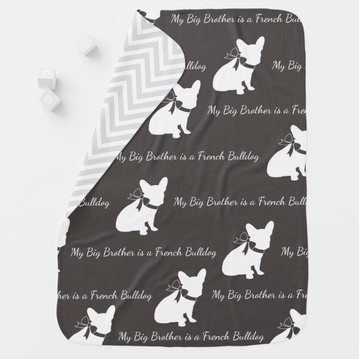 french bulldog baby blanket