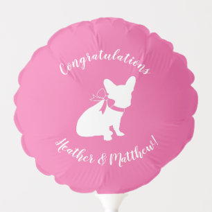 French Bulldog Baby Shower Frenchy Frenchie Pink Balloon