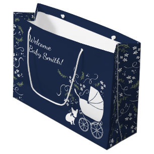French Bulldog Baby Shower Gift Bag