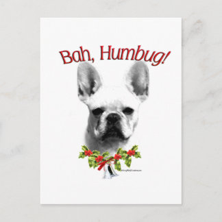 French Bulldog Bah Humbug Postcard
