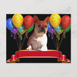 French Bulldog Balloon French Bulldog Postcard