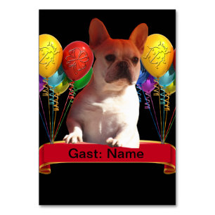 French Bulldog Balloon French Bulldog Table Number