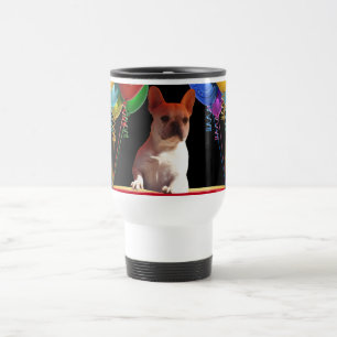French Bulldog Balloon French Bulldog Travel Mug