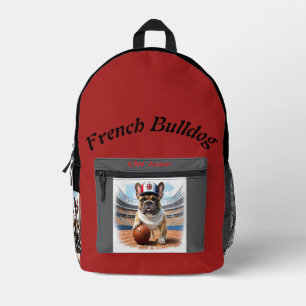 French Bulldog Basketball Bulldog Father's Day Printed Backpack