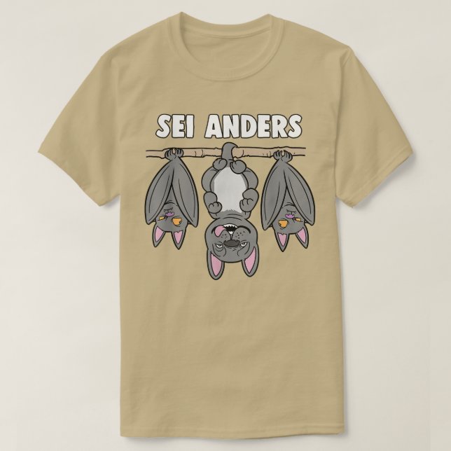 French Bulldog Bat Fairy Tale Sei Anders  T-Shirt (Design Front)