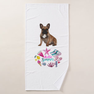 French Bulldog beach towel