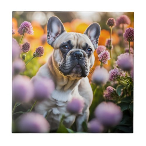 French Bulldog beautiful photo Ceramic Tile