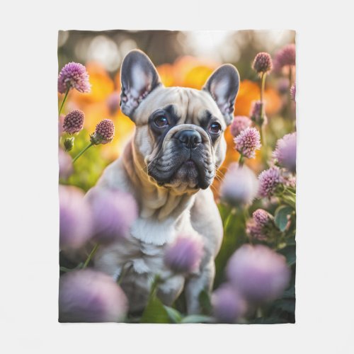 French Bulldog beautiful photo Fleece Blanket
