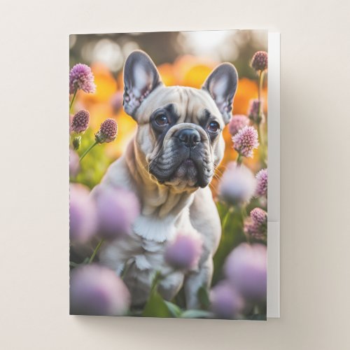 French Bulldog beautiful photo  Pocket Folder