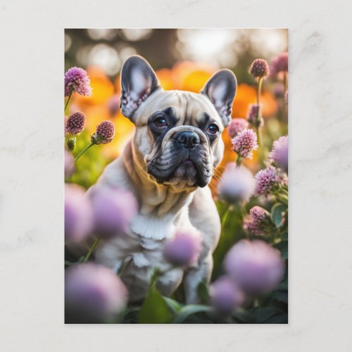 French Bulldog beautiful photo Postcard