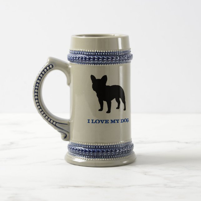 French Bulldog Beer Stein (Left)