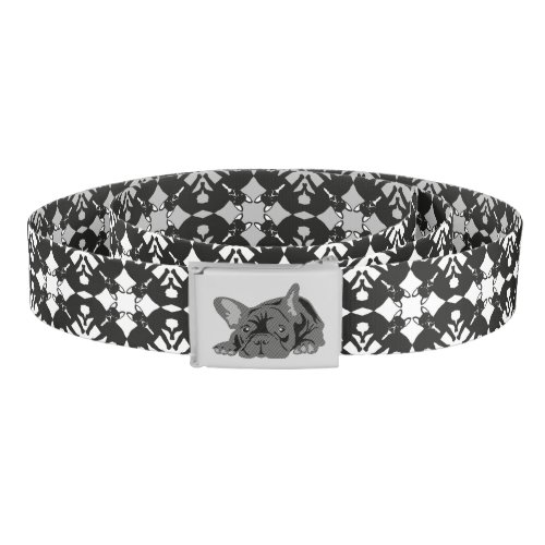 French Bulldog Belt Black and White