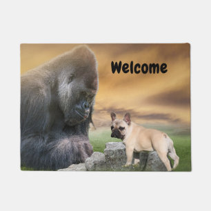 French Bulldog best friends Doormat