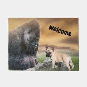 French Bulldog best friends Doormat