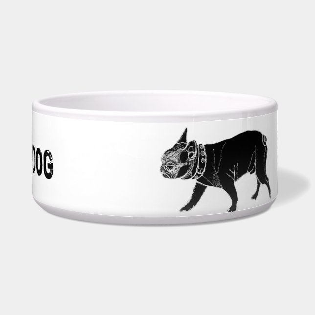 French Bulldog/Beware of Dog Bowl (Front)