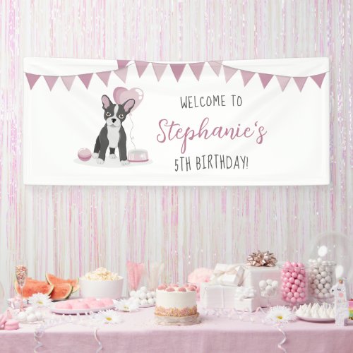 French Bulldog Birthday Banner