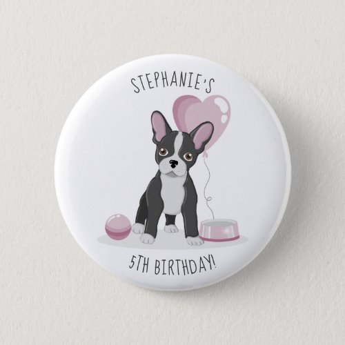 French Bulldog Birthday Button