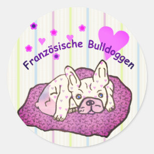 French Bulldog Birthday French Bulldog Classic Round Sticker