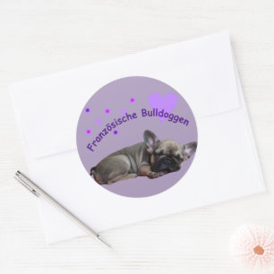 French Bulldog Birthday French Bulldog Classic Round Sticker