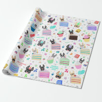French Bulldog Birthday Gift Wrap French Bulldog Birthday Gift Wrap