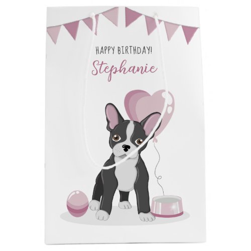 French Bulldog Birthday Medium Gift Bag