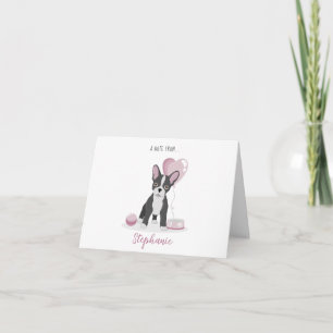 French Bulldog Birthday Note Card