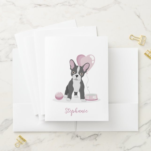 French Bulldog Birthday Pocket Folder (In Situ)