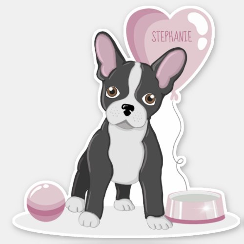 French Bulldog Birthday Sticker