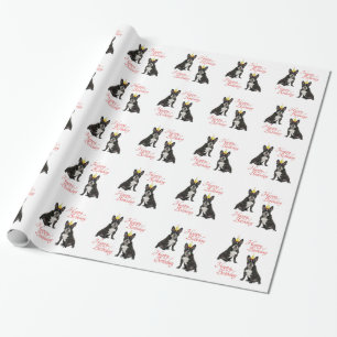 French Bulldog Birthday Wrapping Paper