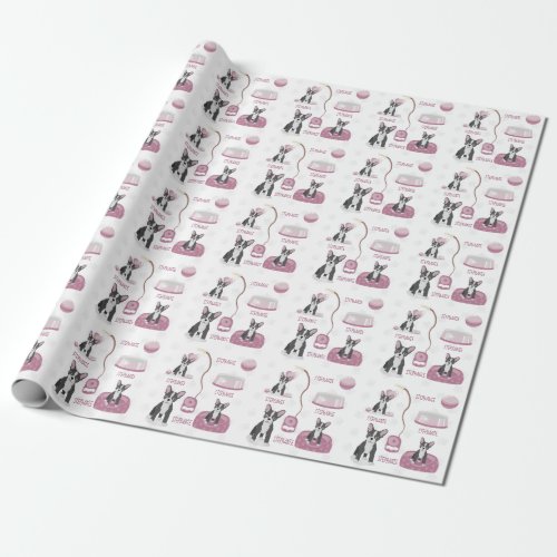 French Bulldog Birthday Wrapping Paper