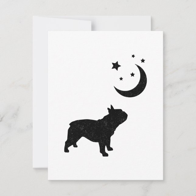 French Bulldog Black Silhouette (Front)