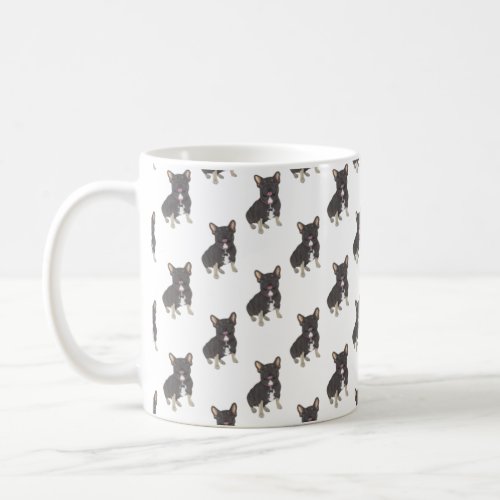 French Bulldog Black  Tan Tricolor Coffee Mug