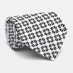 French Bulldog black white Neck Tie