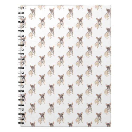 French Bulldog Blue Fawn Tricolor Notebook