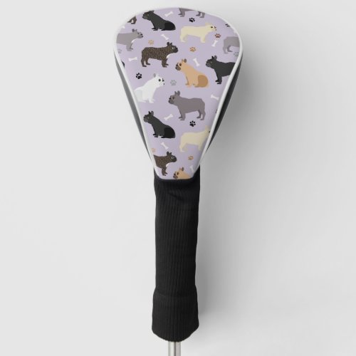 French Bulldog Bones and Paws Golf Head Cover