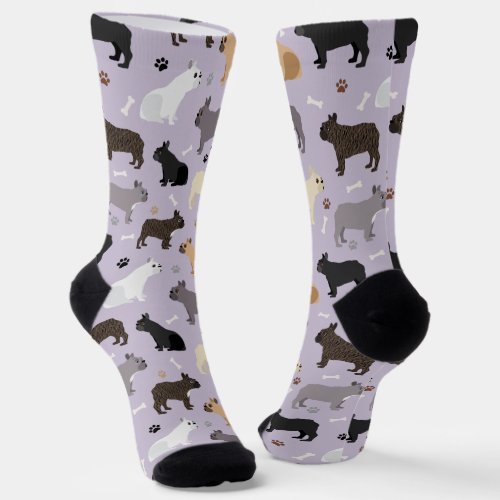 French Bulldog Bones and Paws Socks