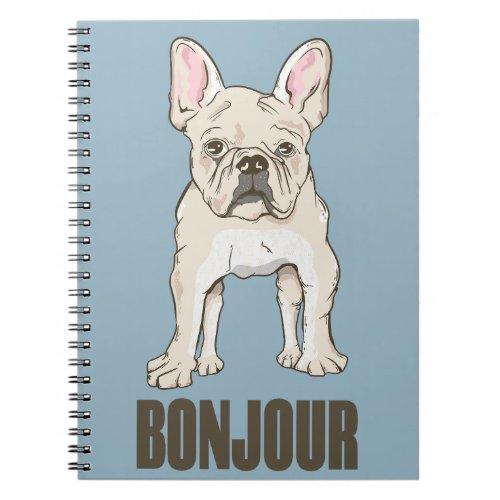 French Bulldog Bonjour Notebook