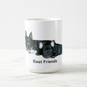 French Bulldog & Boston Terrier 'Best Friends' Mug