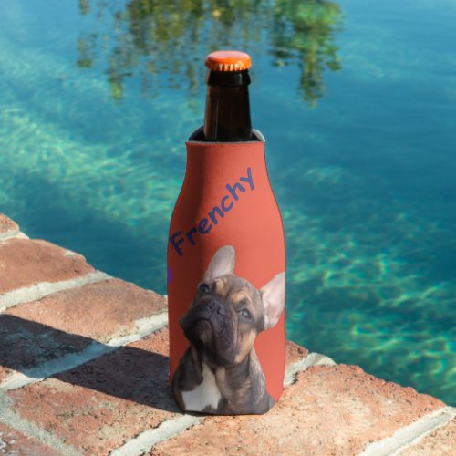 French bulldog bottle cooler