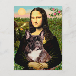 French Bulldog (br10) - Mona Lisa Postcard