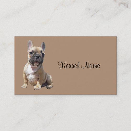 French Bulldog Breeder Business Card