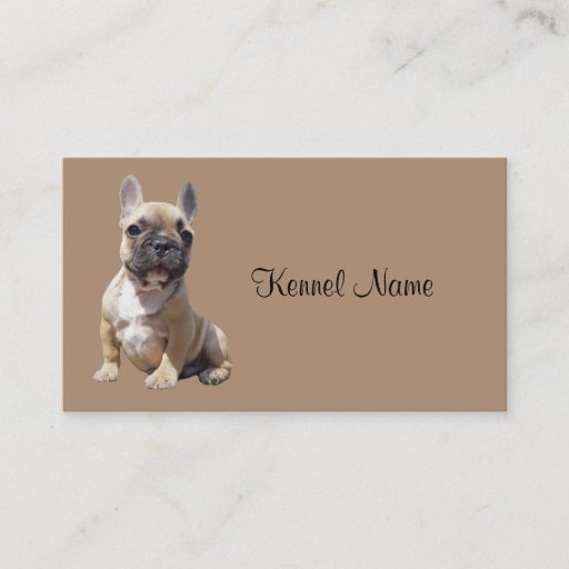 Customizable French Bulldog Breeder Business Card