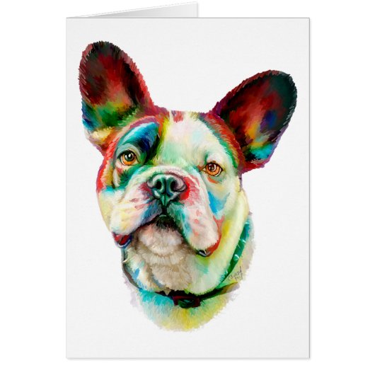 French Bulldog Bright Bust Cards (Front)