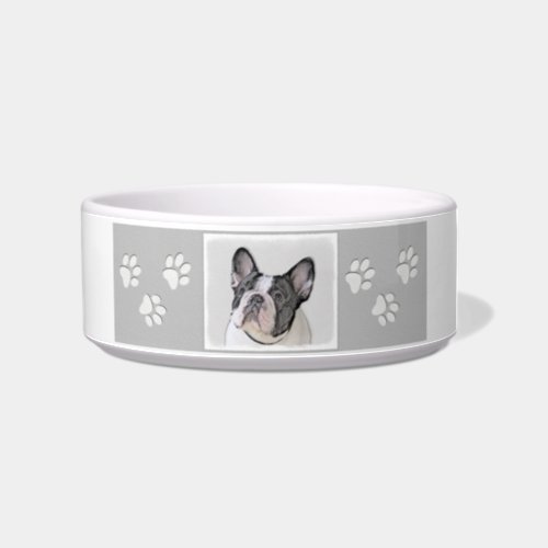 French Bulldog Brindle Pied Painting _ Dog Art Bowl
