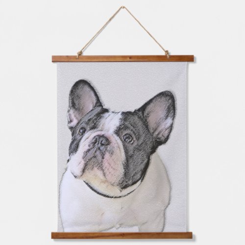 French Bulldog Brindle Pied Painting _ Dog Art Hanging Tapestry