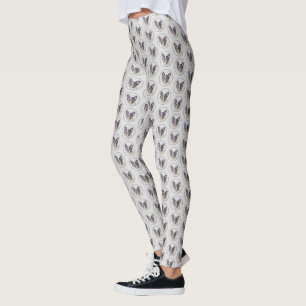 French Bulldog (Brindle Pied) Painting - Dog Art Leggings