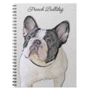 French Bulldog (Brindle Pied) Painting - Dog Art Notebook