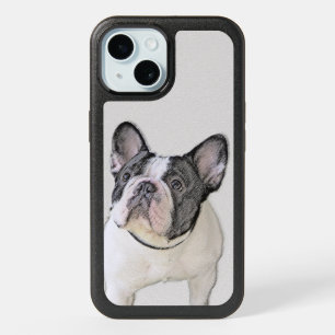 French Bulldog (Brindle Pied) Painting - Dog Art O iPhone 15 Case